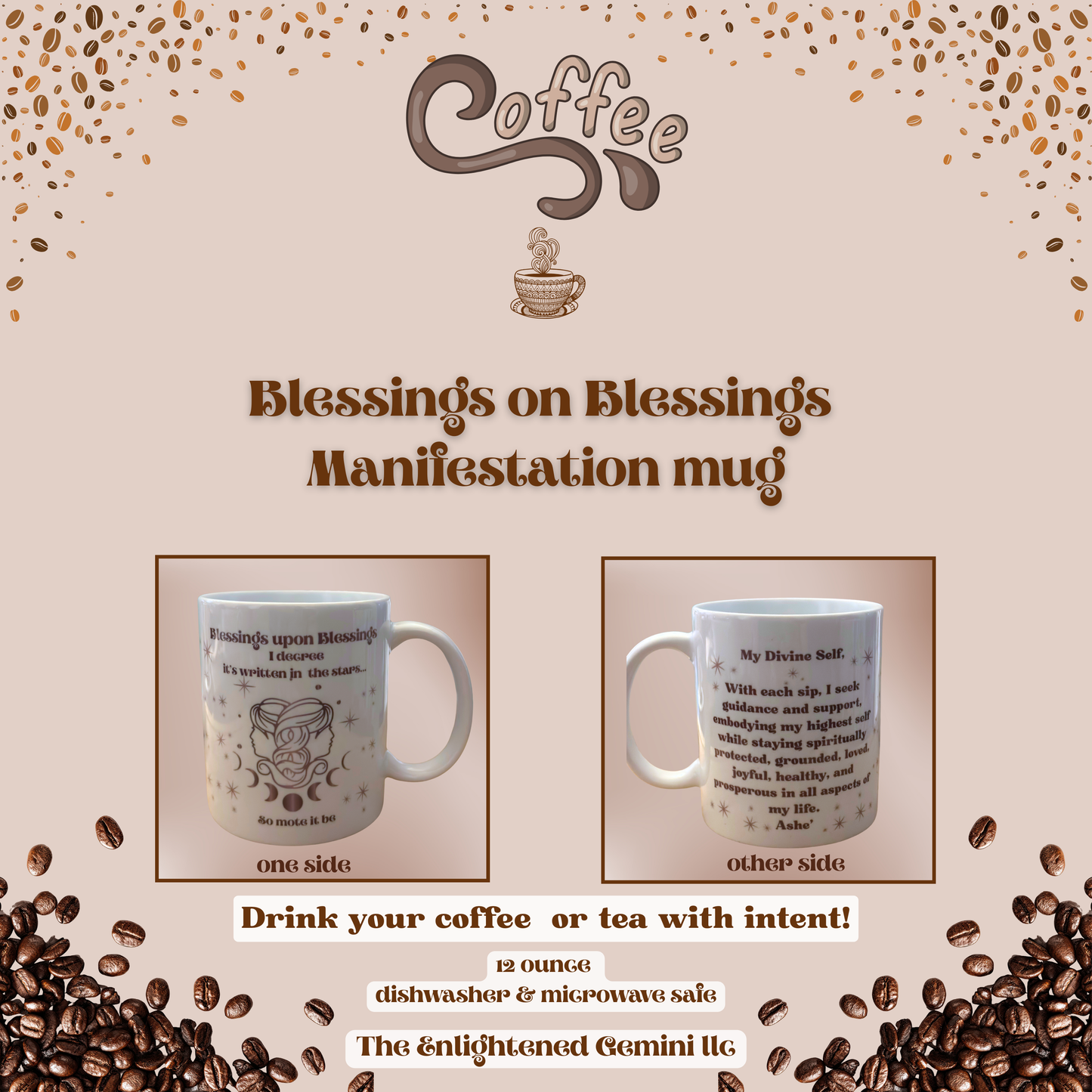 Blessings on Blessings manifestation mug
