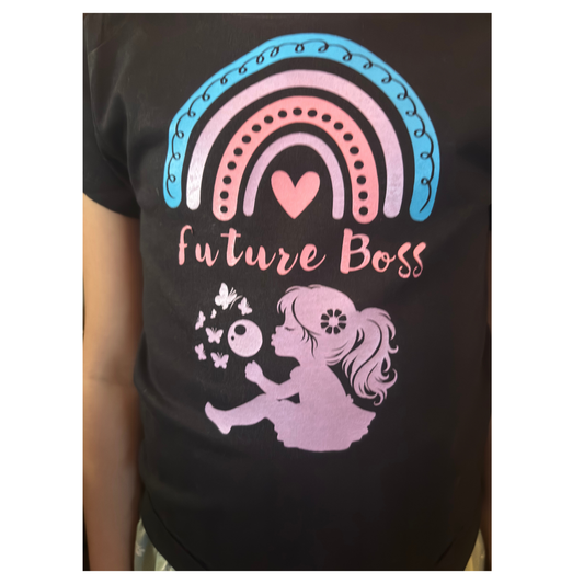 Future Boss kids Black T-shirt