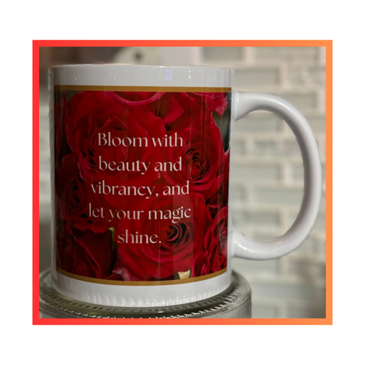 Bloom with Beauty 12 oz mug