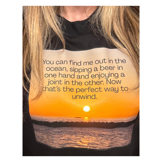 Perfect way to unwind custom T-shirt