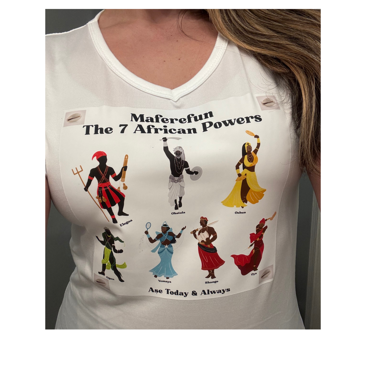 7 Powerful Africans Orishas/ Las 7 Potencias Africanas Custom T-shirt