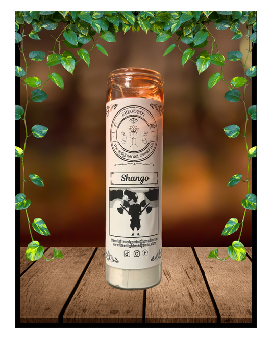 Shango  Orisha Candle