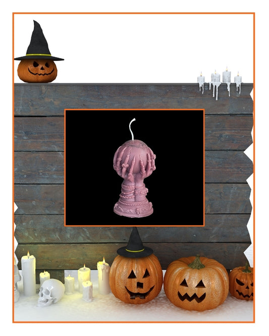 Witches hands Candle